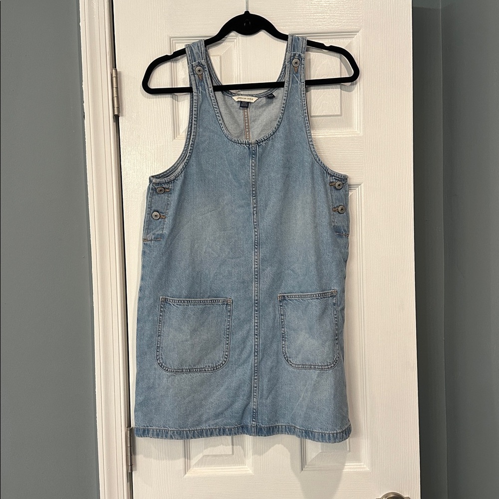 American Eagle Outfitters Blue Denim Mini Dress